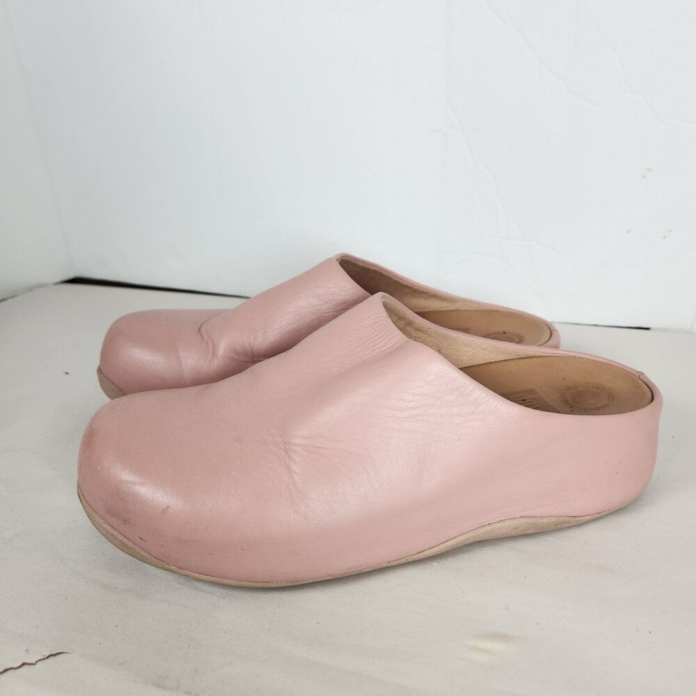Fitflop SHUV Pink Mules Clogs Comfortable Slip-On